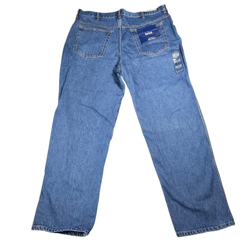 2 Pairs Basic Editions Mens Regular Fit Jeans Medium Wash Kmart 40W x 30L NEW